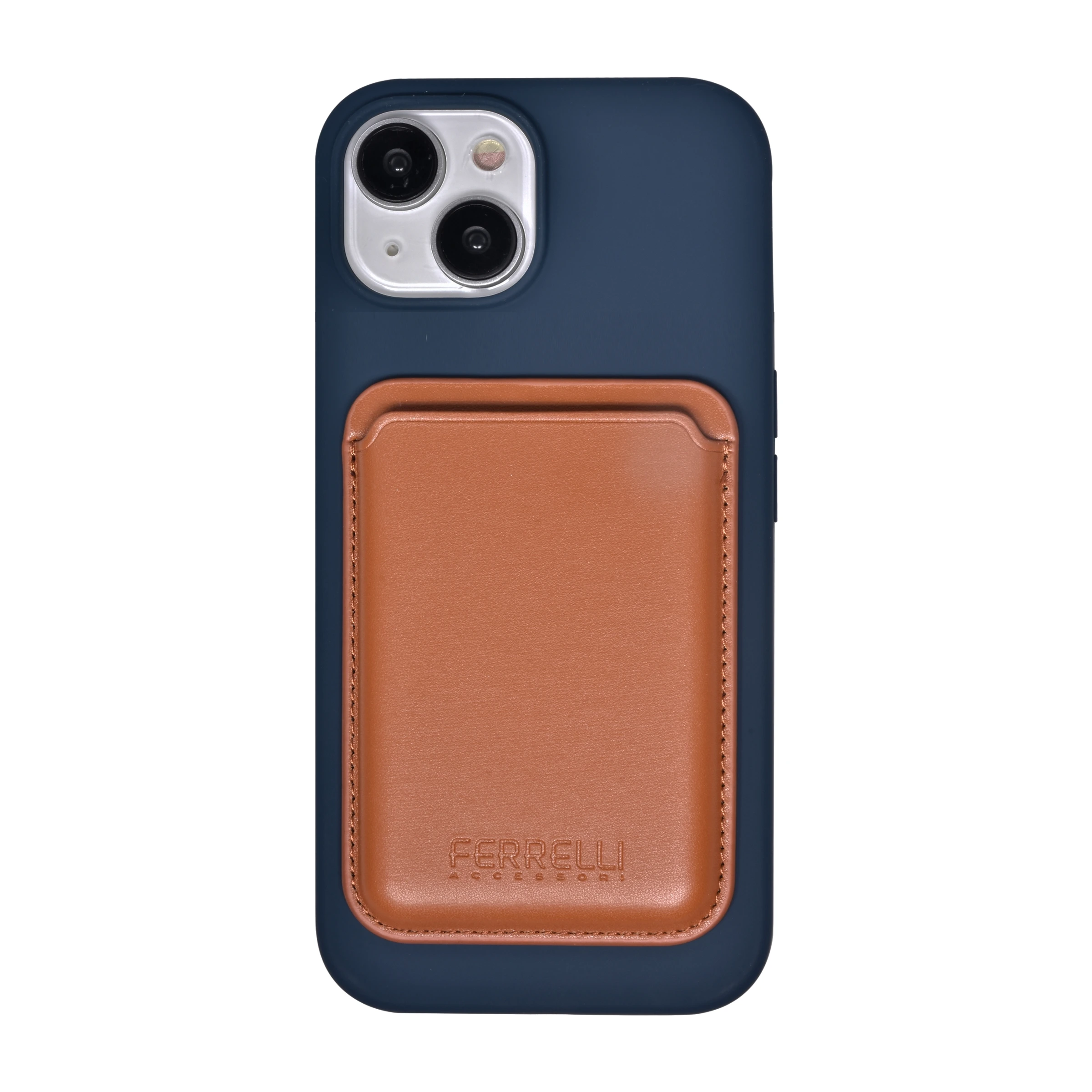 Ferrelli iPhone 15 Plus magnetisk Liquid silikone-cover, blå billede 4