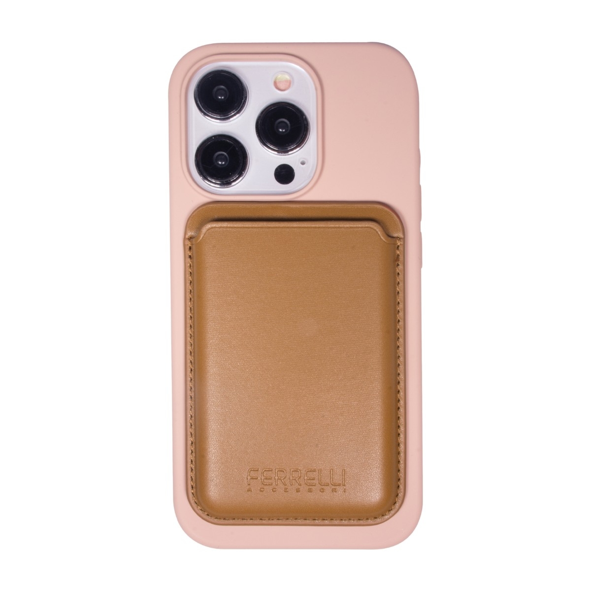 Ferrelli iPhone 15 Pro magnetisk Liquid silikone-cover, lyserød billede 4