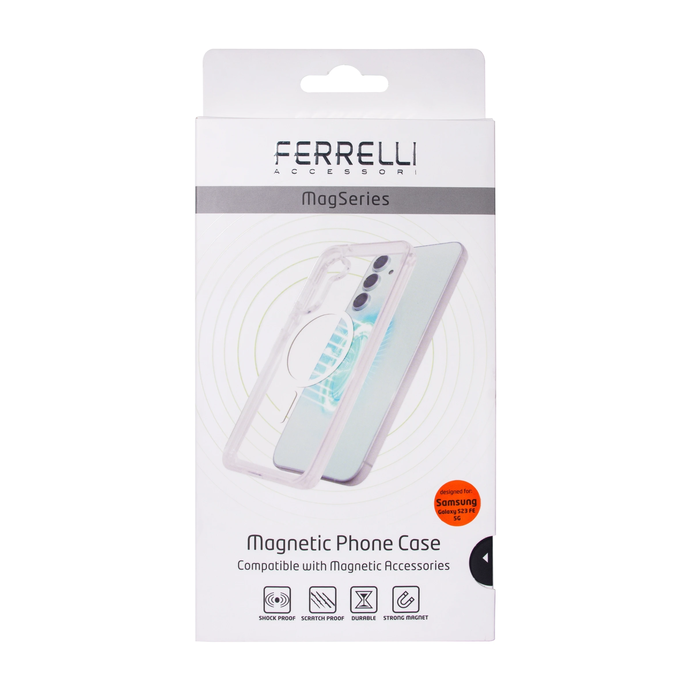 Ferrelli Samsung Galaxy S23 FE magnetisk, gennemsigtigt cover billede 4
