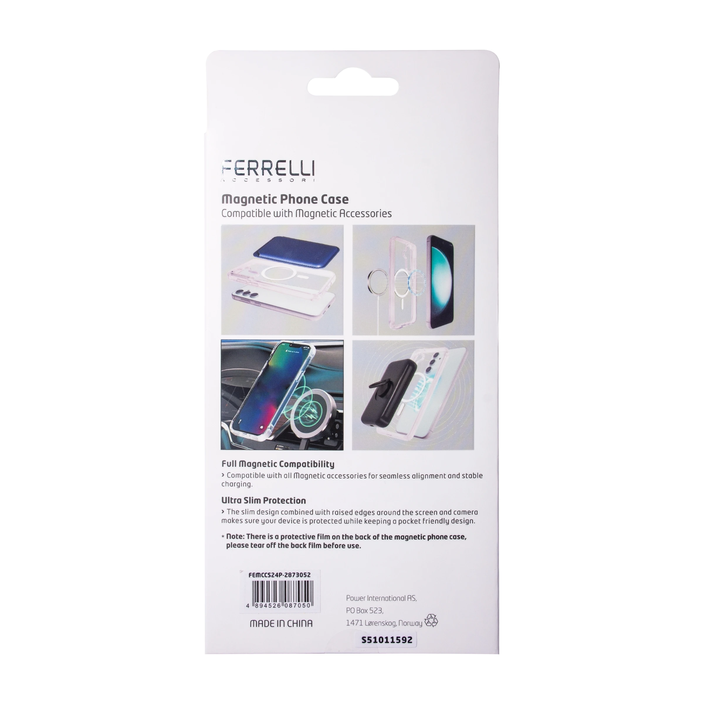 Ferrelli Samsung Galaxy S24+ magnetisk, gennemsigtigt cover billede 4