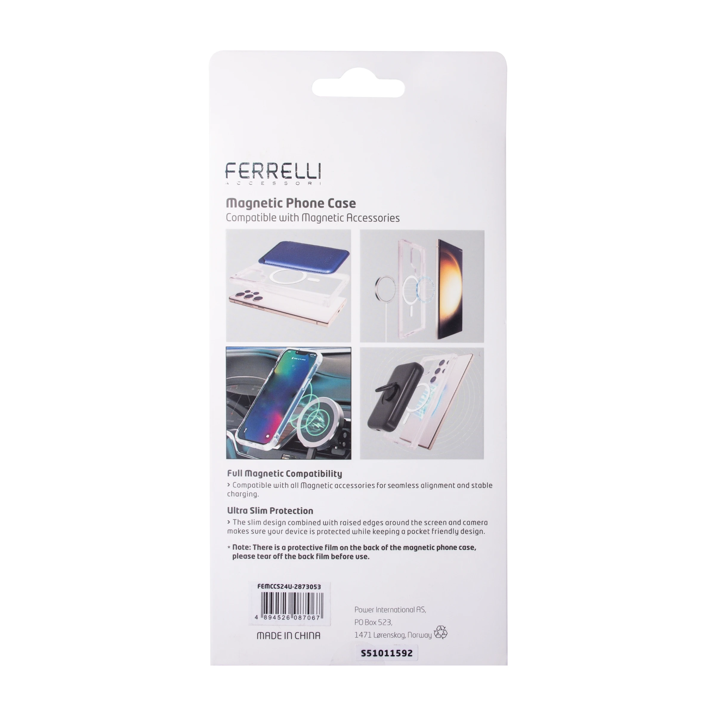 Ferrelli Samsung Galaxy S24 Ultra magnetisk, gennemsigtigt cover billede 4
