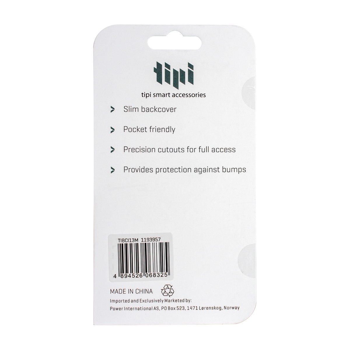 Tipi Backcover 1.0 iPhone 13 Mini Cover, gennemsigtigt billede 4