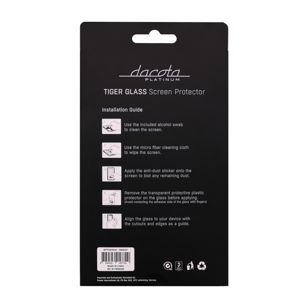 Dacota Platinum Samsung Galaxy A41 Tiger Glass skærmbeskytter billede 2