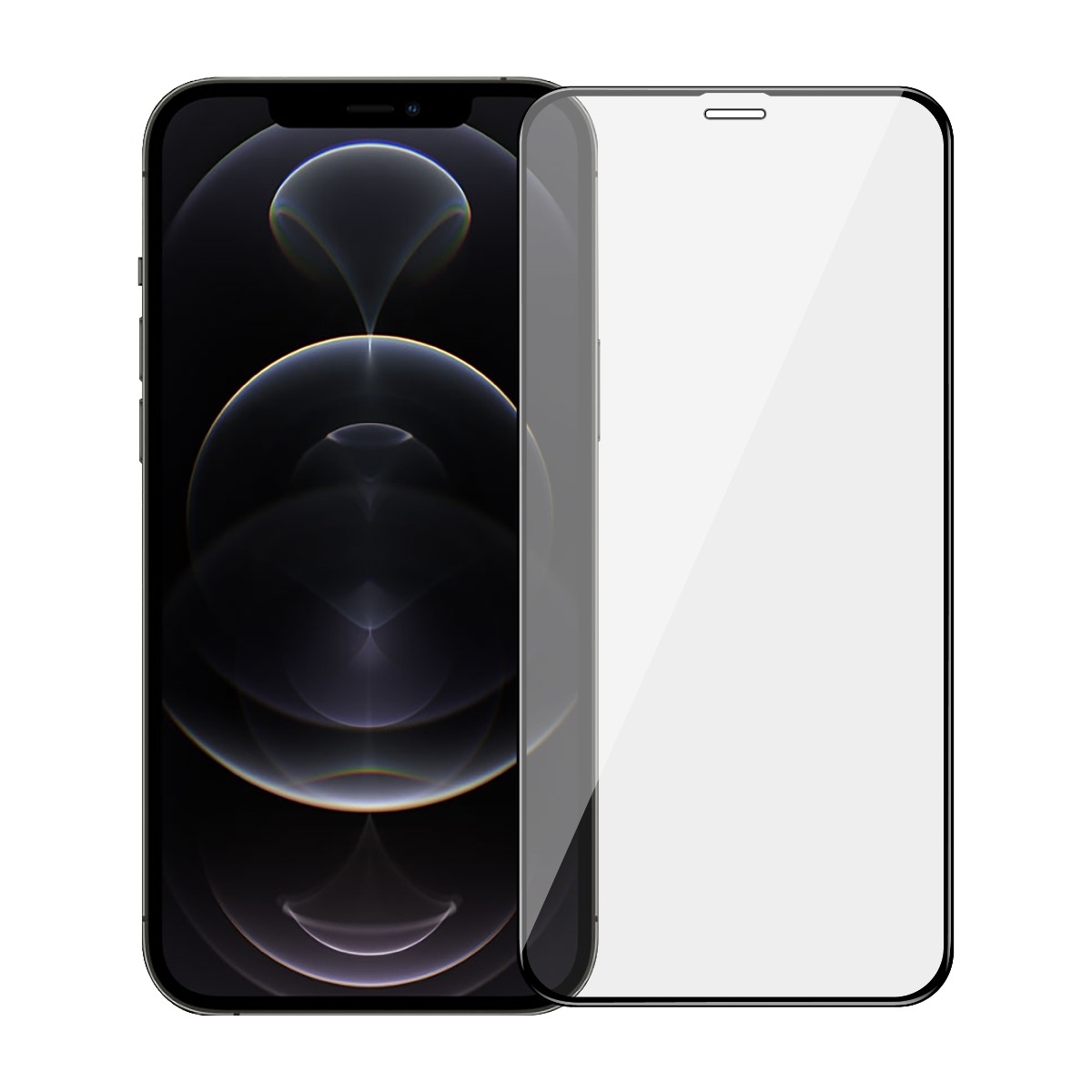 Dacota Platinum iPhone 12 Pro Max Tiger Glass skærmbeskytter, sort billede 1