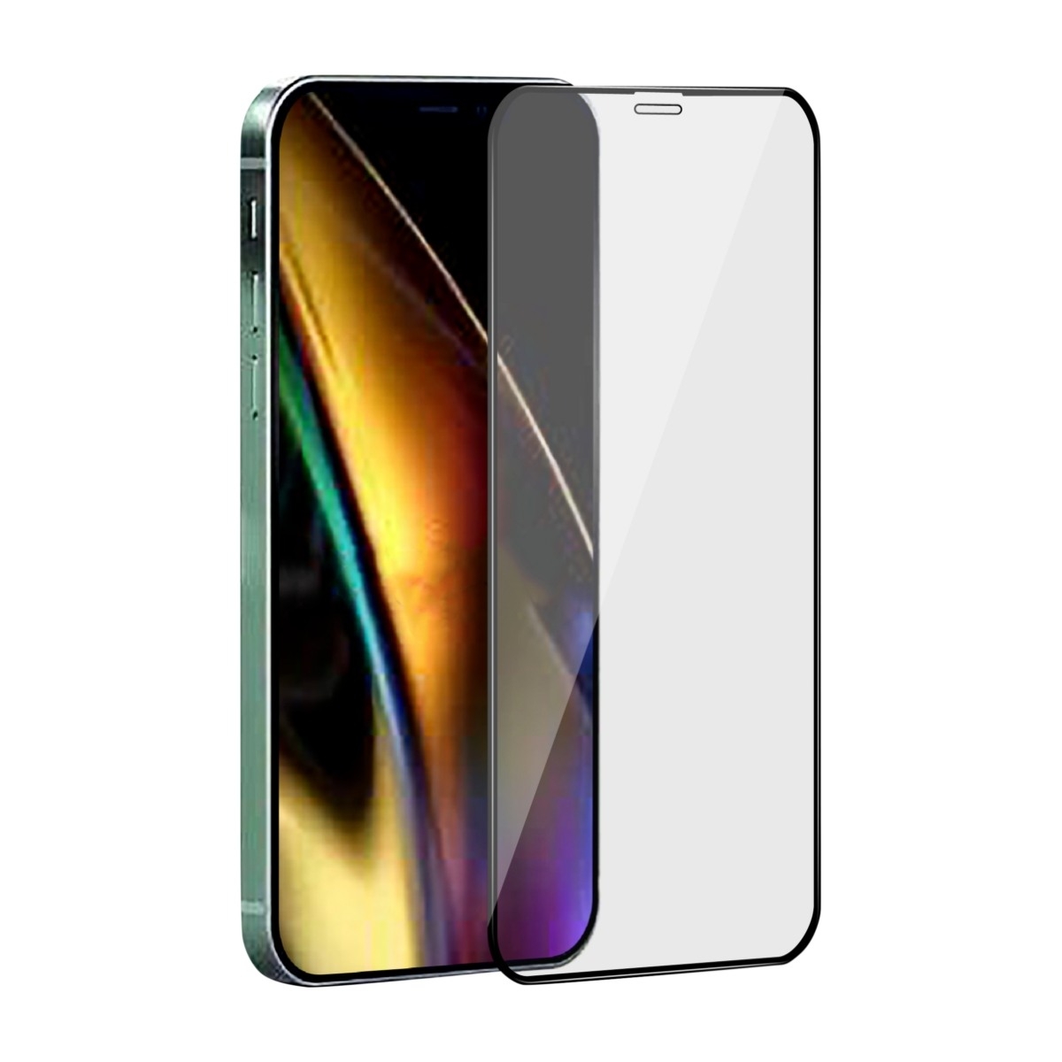 Dacota Platinum iPhone 12 Pro Max Tiger Glass skærmbeskytter, sort billede 4