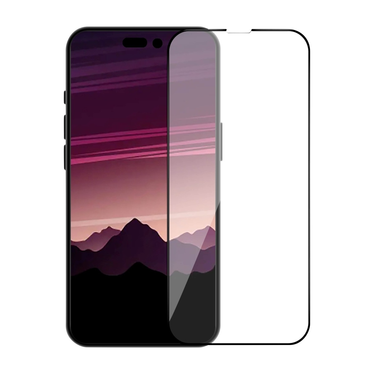 Dacota Platinum iPhone 14 Pro Tiger Glass 3D skærmbeskytter, sort billede 3