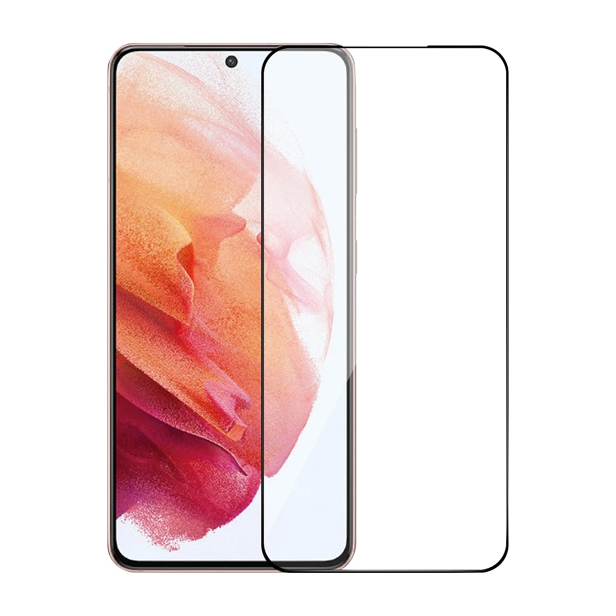 Dacota Platinum Samsung Galaxy S23 Tiger Glass 3D skærmbeskytter, sort billede 1