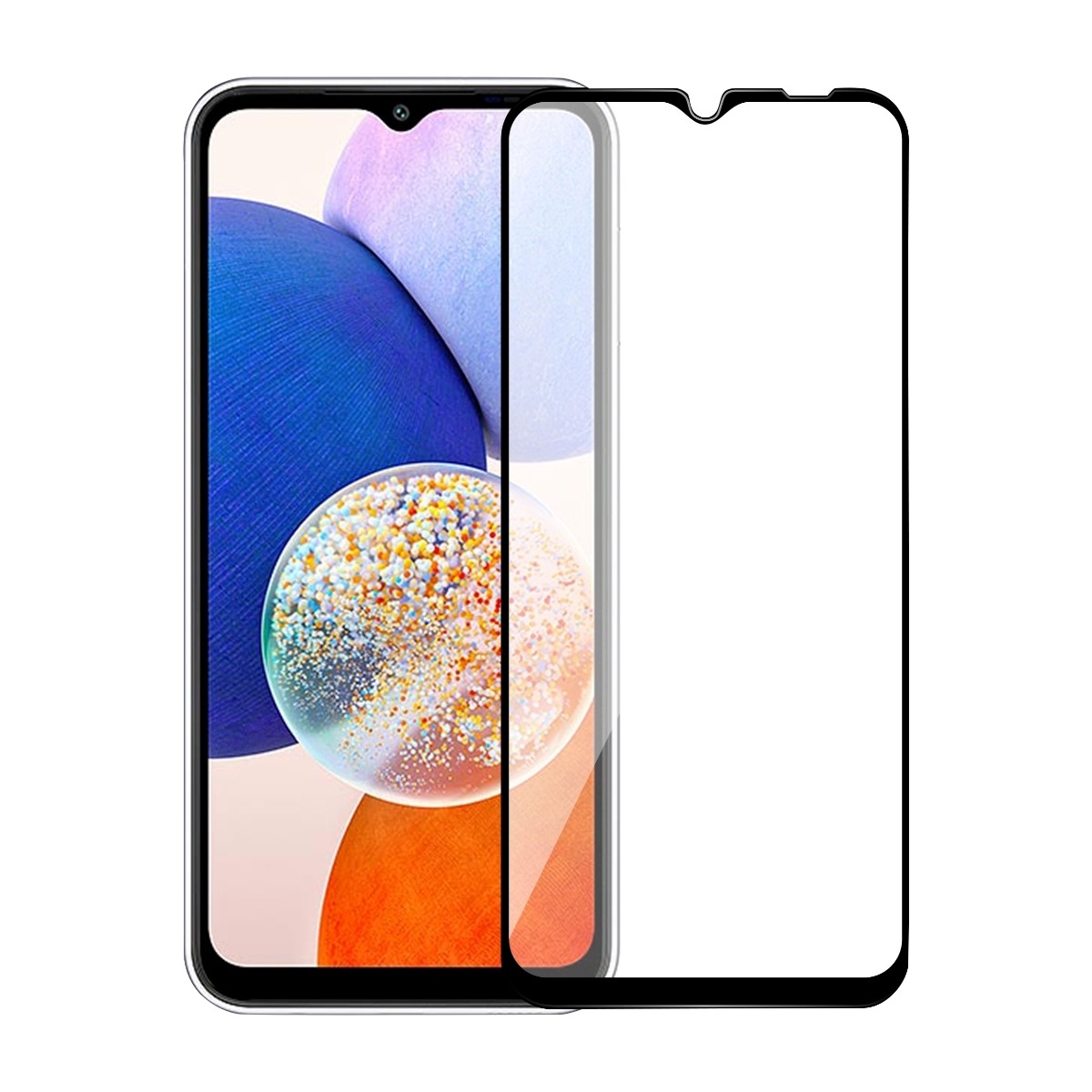 Dacota Platinum Samsung Galaxy A14 Lte/5G Tiger Glass skærmbeskytter, sort billede 1