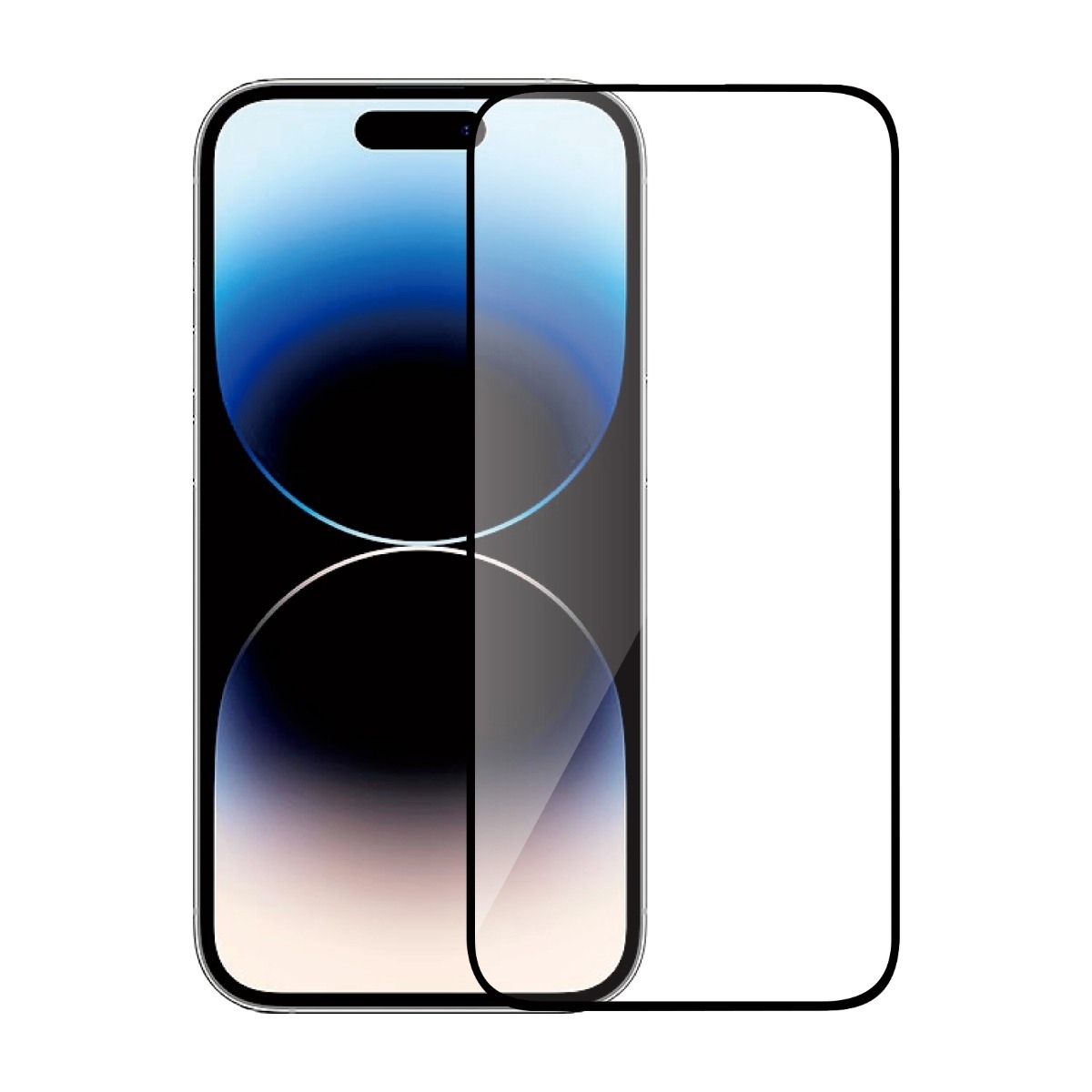 Dacota Platinum iPhone 15 Pro Max Tiger Glass 3D skærmbeskytter, sort billede 1