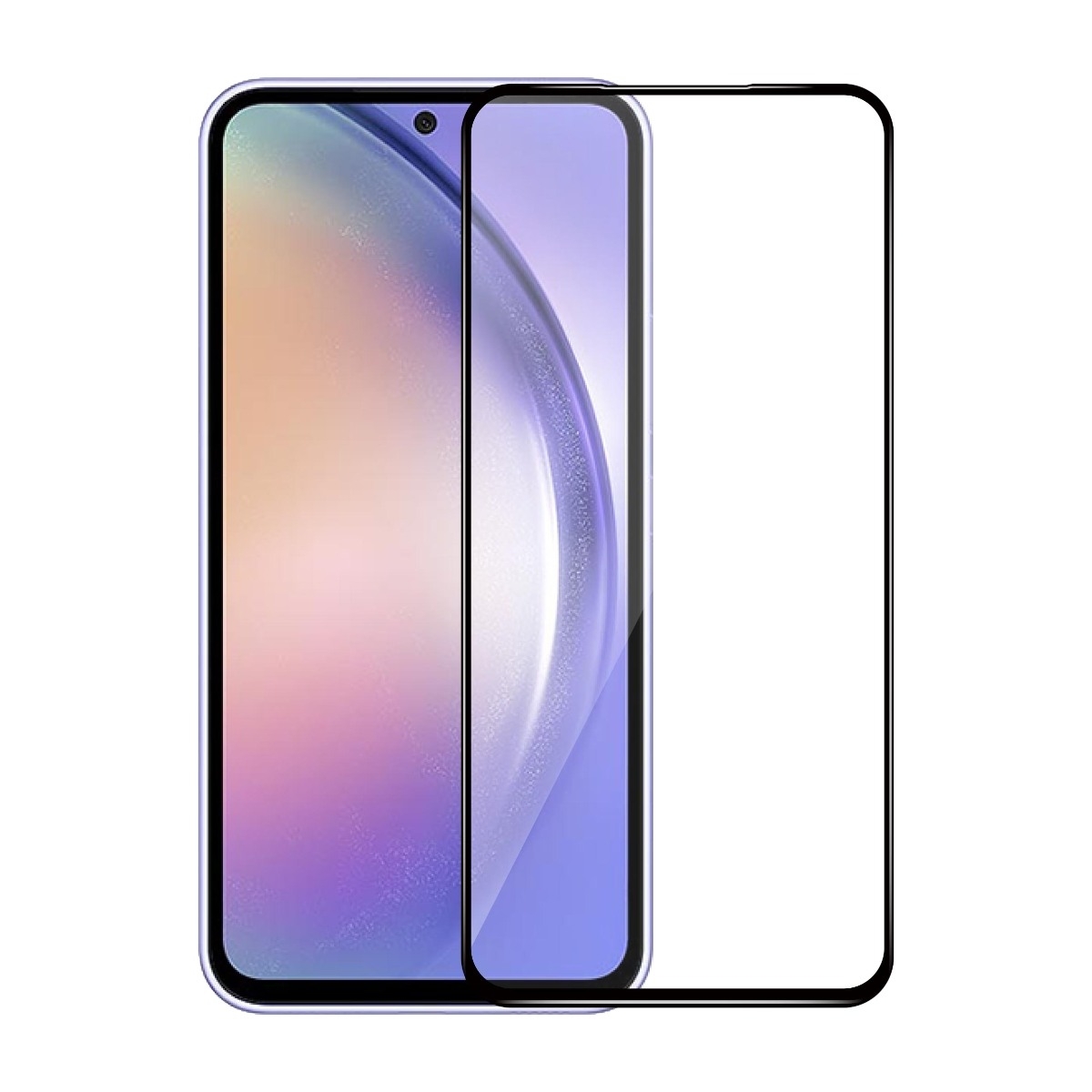 Dacota Platinum Samsung Galaxy A55/A35 Tiger Glass skærmbeskytter, sort billede 1