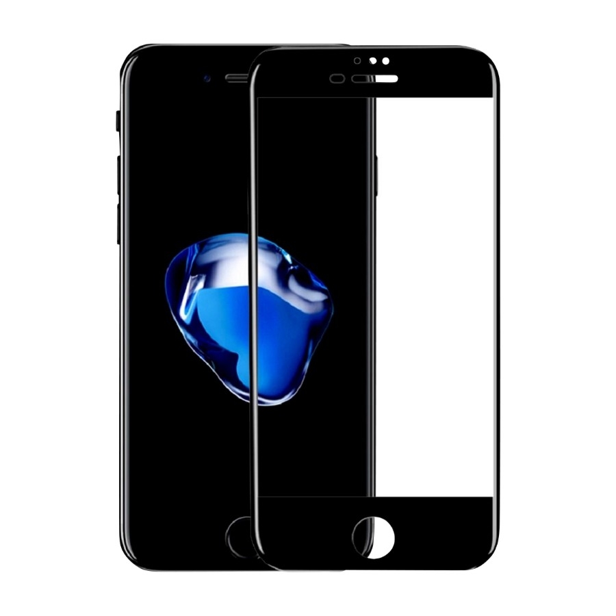 Dacota Platinum Tiger Glass iPhone 8+/7+/6+ skærmbeskytter, sort billede 2