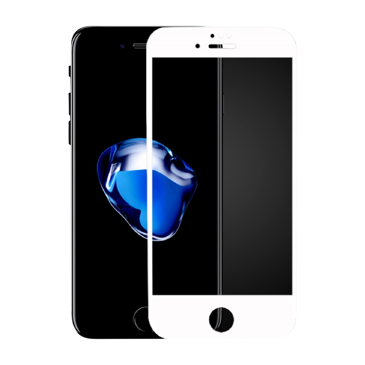 Dacota Platinum Tiger Glass iPhone 8/7/6 skærmbeskytter, hvid billede 1