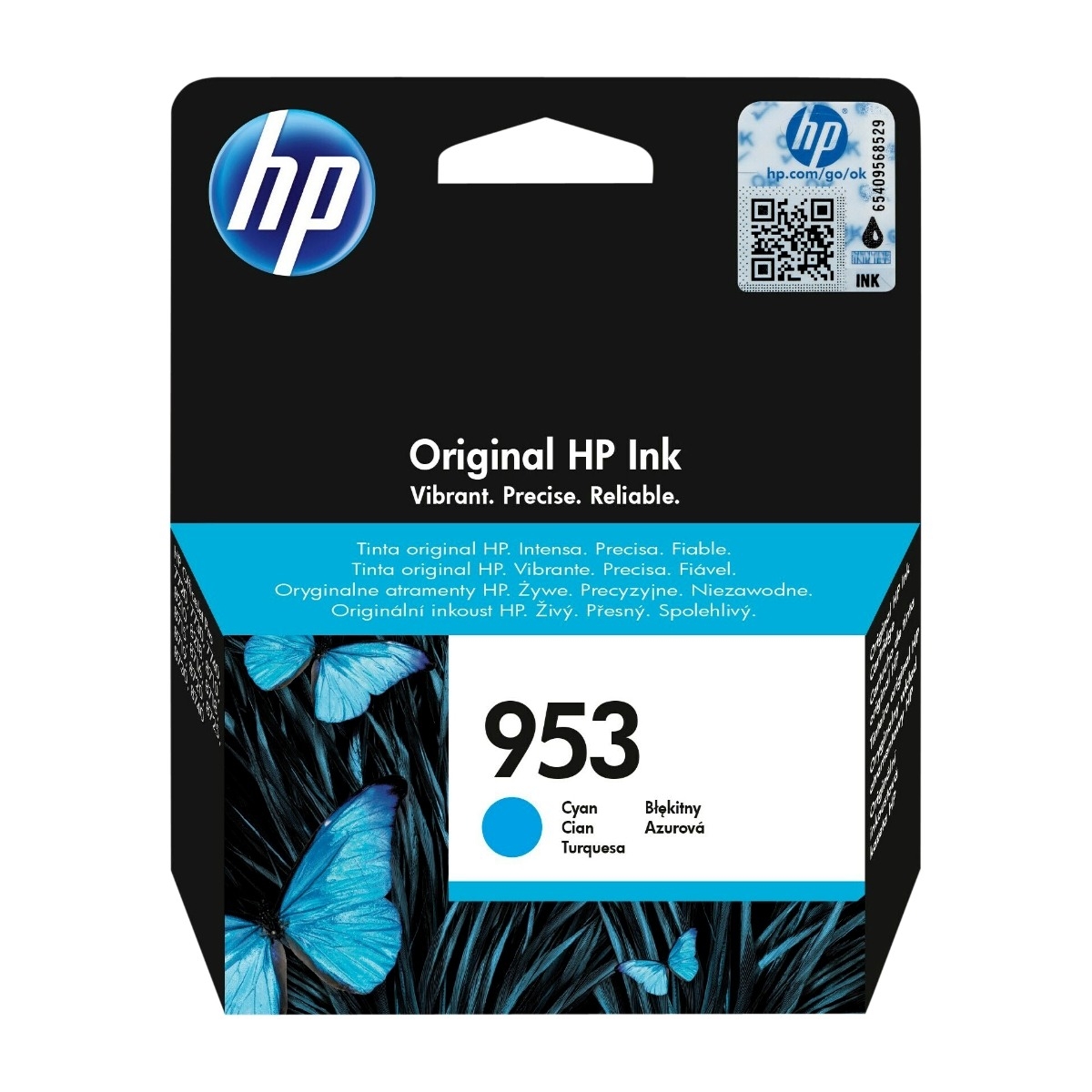 HP 953 Original blækpatron, blå f6u12ae billede 1