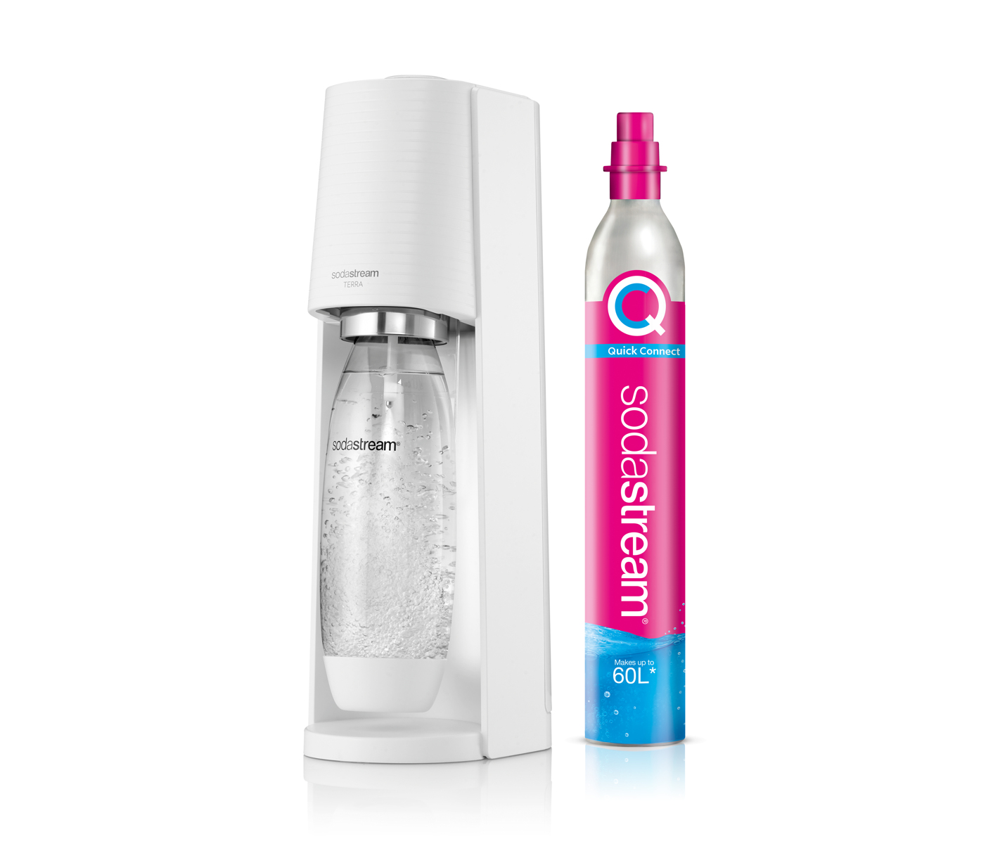 Sodastream Terra White Sampak Sodavandsmaskine billede 1