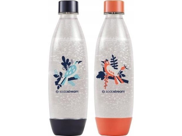 SodaStream Fuse Birds 2 x 1 L blå/orange
