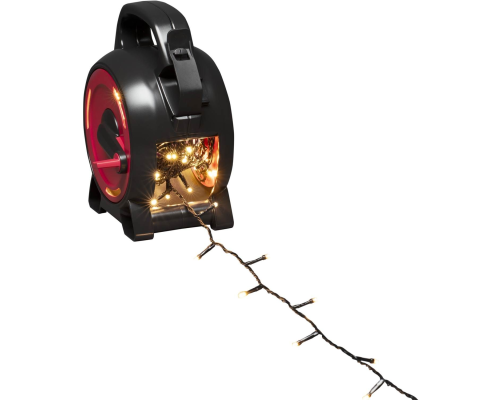 Konstsmide varm hvid 150 LED kabeltromle lyskæde billede 1