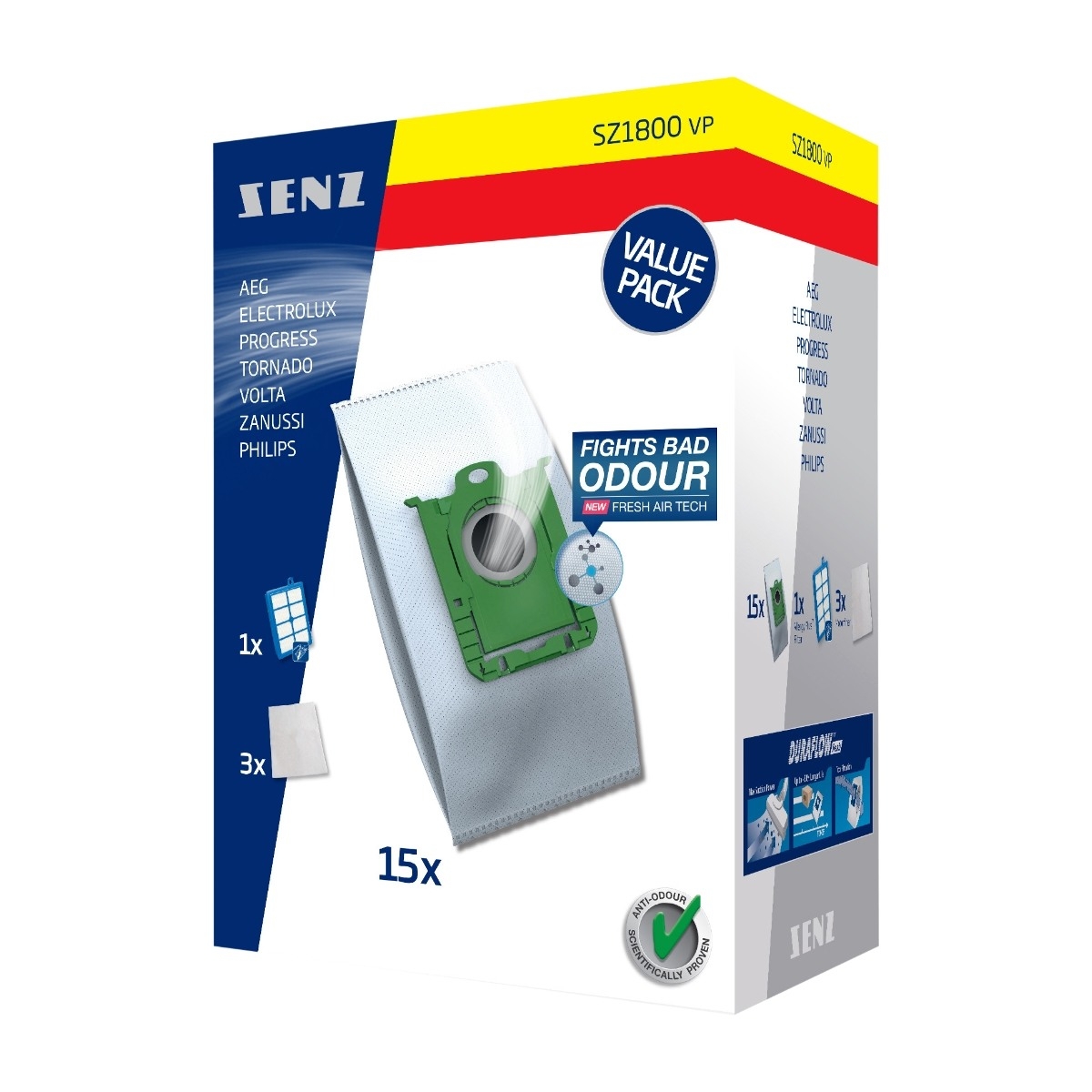 Senz støvsuger starterkit S-Bag billede 1