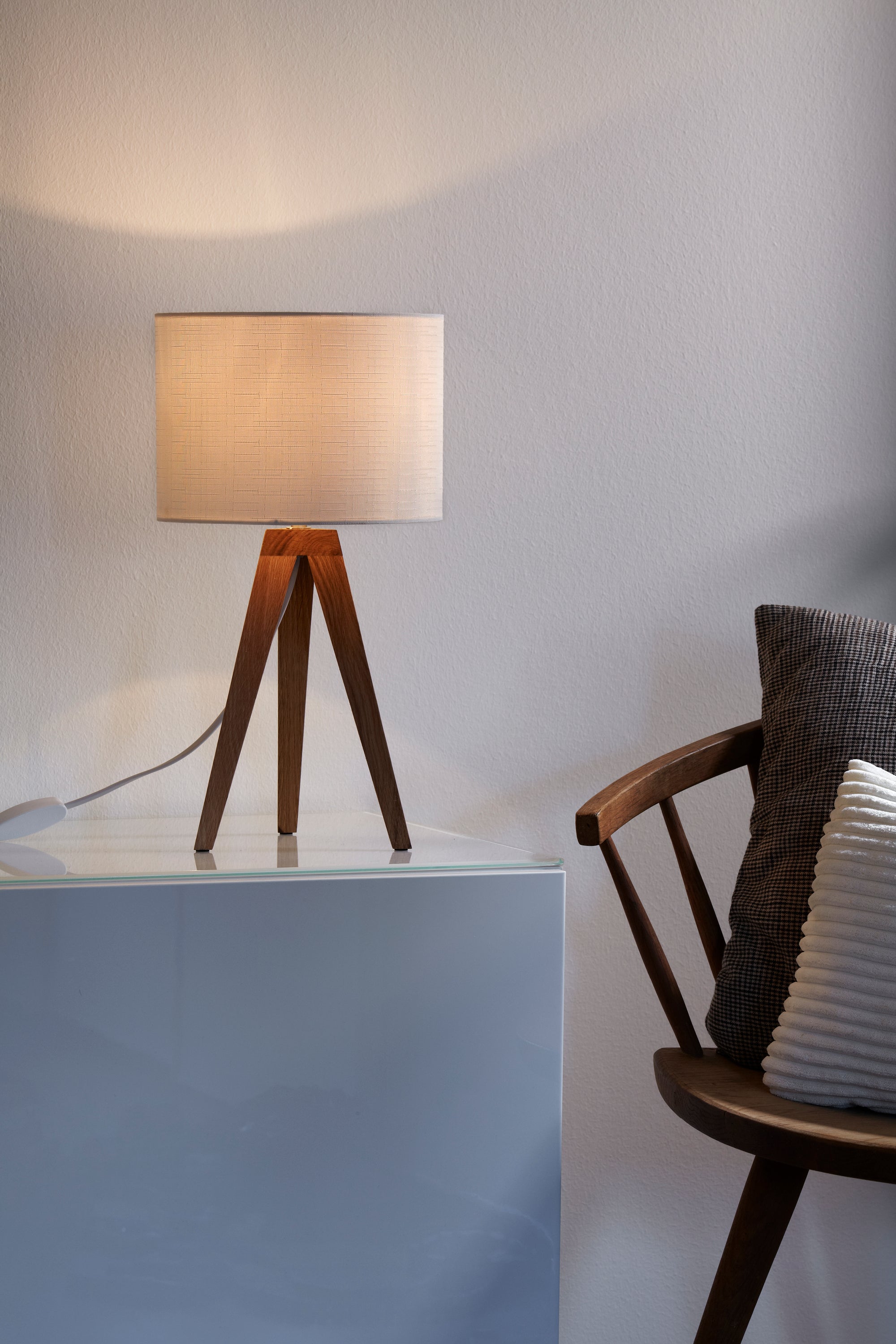 Markslöjd Kullen Bordlampe 22,5cm Træ/Hvid billede 2
