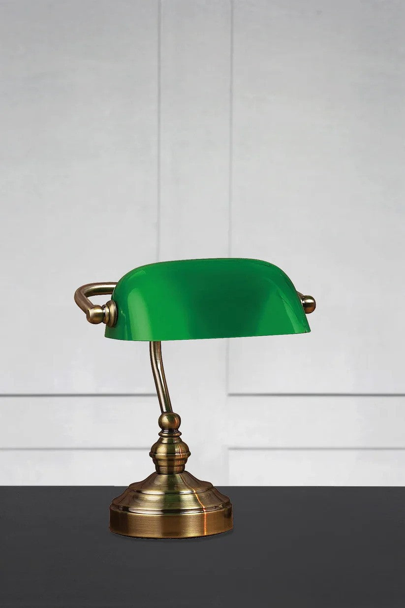Markslöjd Bankers Bordlampe Grøn 25cm billede 3
