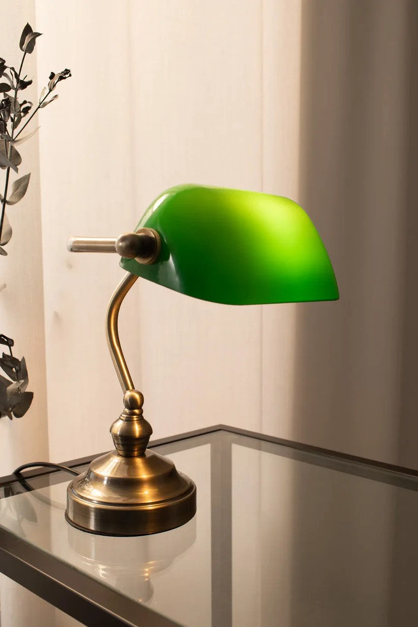 Markslöjd Bankers Bordlampe Grøn 25cm billede 4