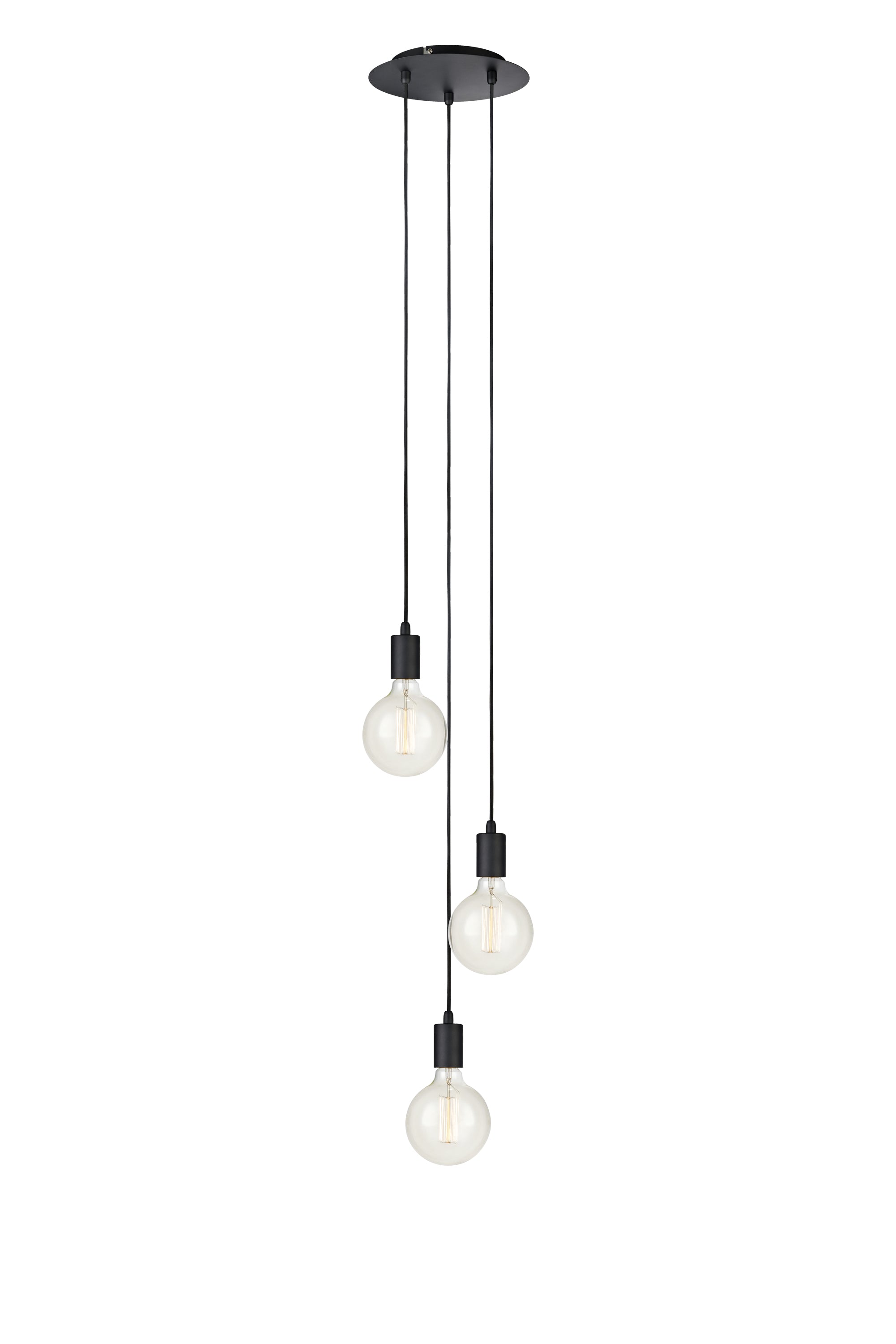 Markslöjd Sky Pendel 3L Round Sort billede 1