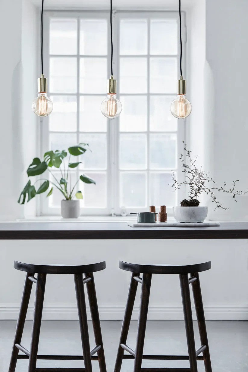 Markslöjd Sky Pendel 3L Straight Messing billede 3