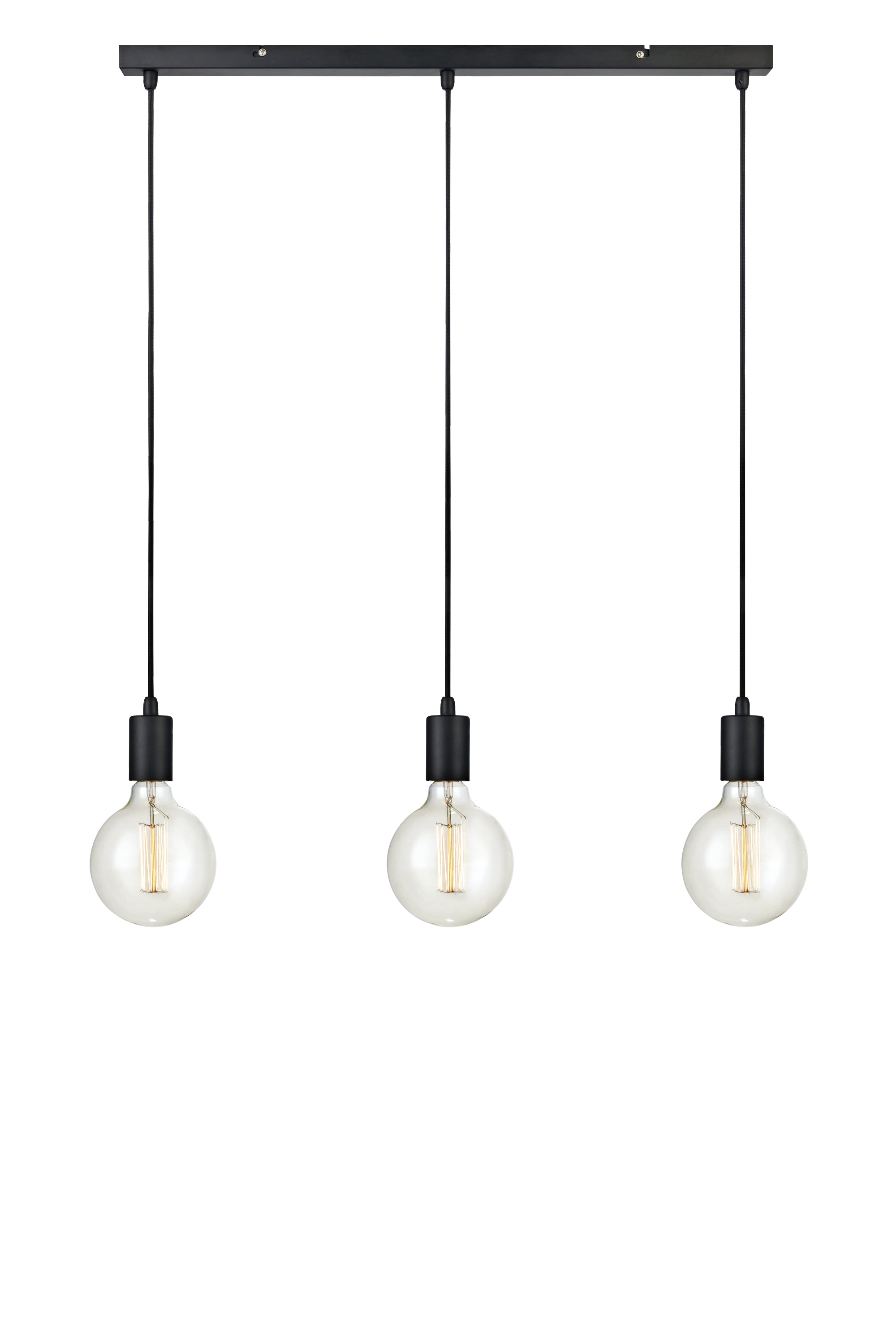 Markslöjd Sky Pendel 3L Straight Sort billede 1