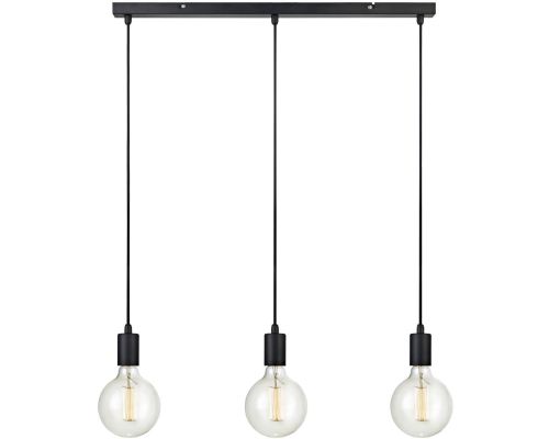 Markslöjd Sky Pendel 3L Straight Sort billede 2