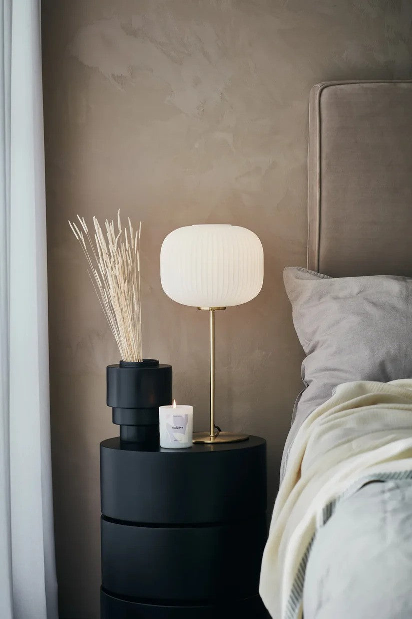 Markslöjd Sober Bordlampe Messing/Hvid 50 cm billede 2