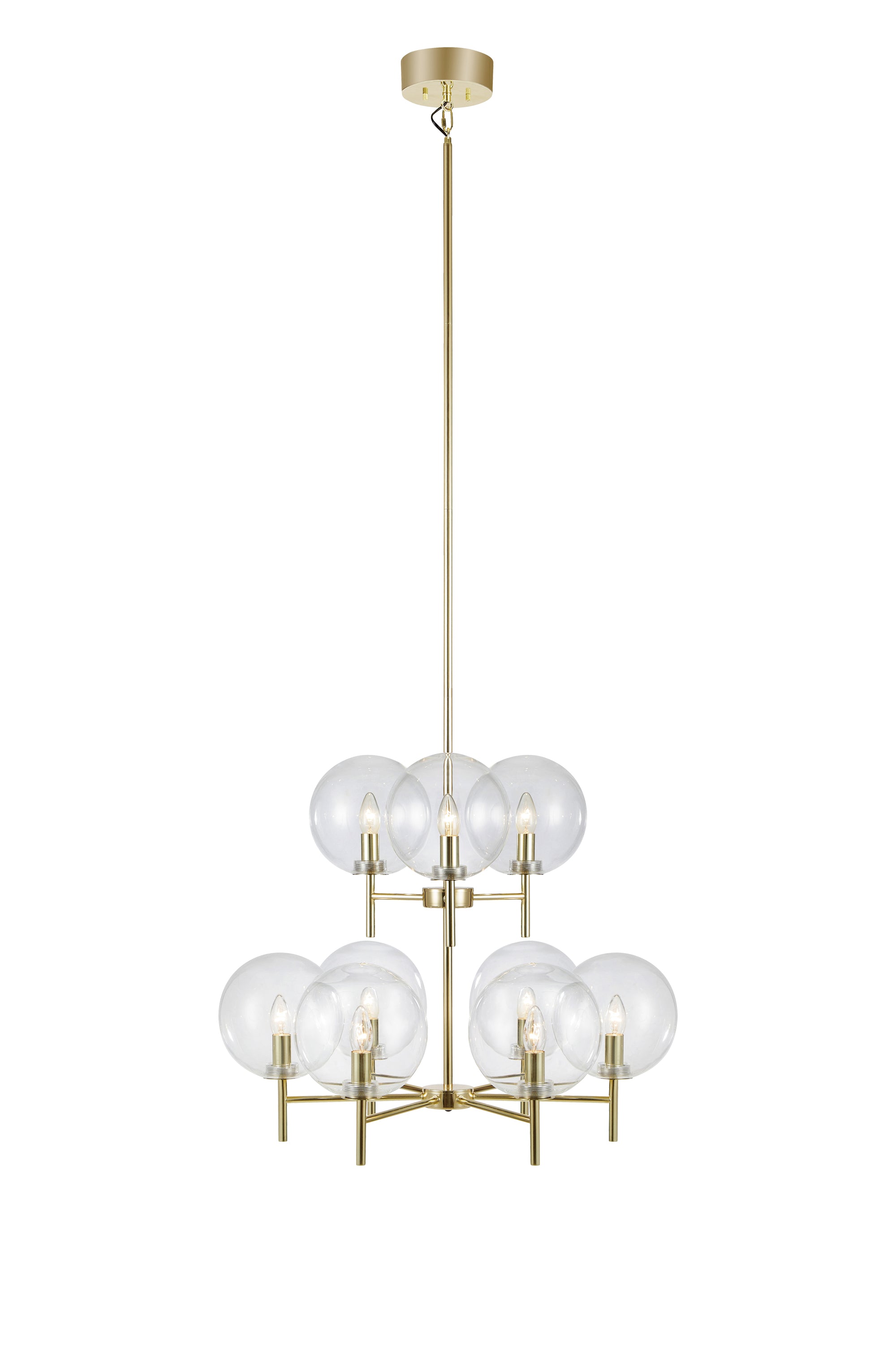 Markslöjd Crown Pendel 9L Messing billede 1