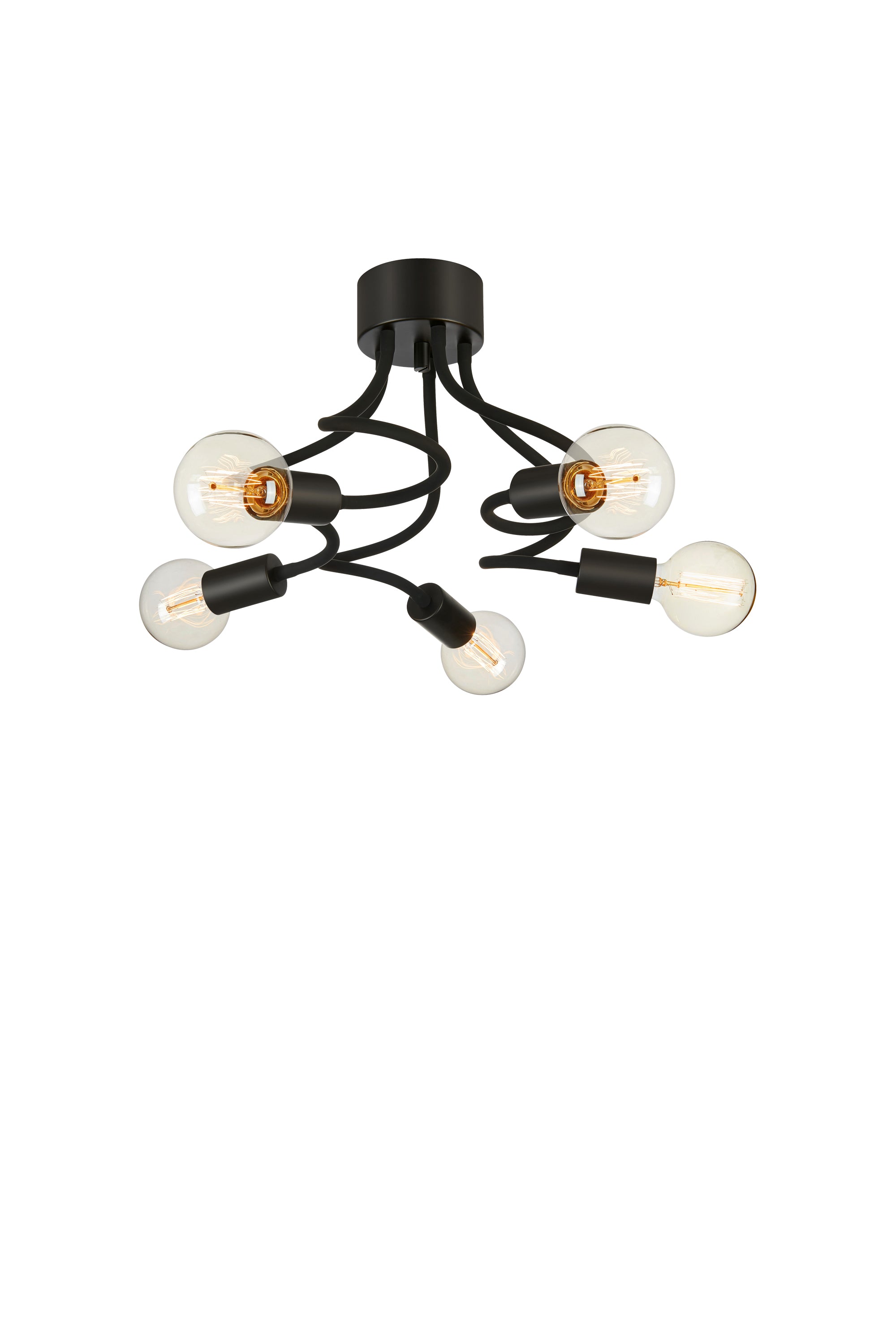 Markslöjd Medusa Loftslampe 5L Sort billede 1