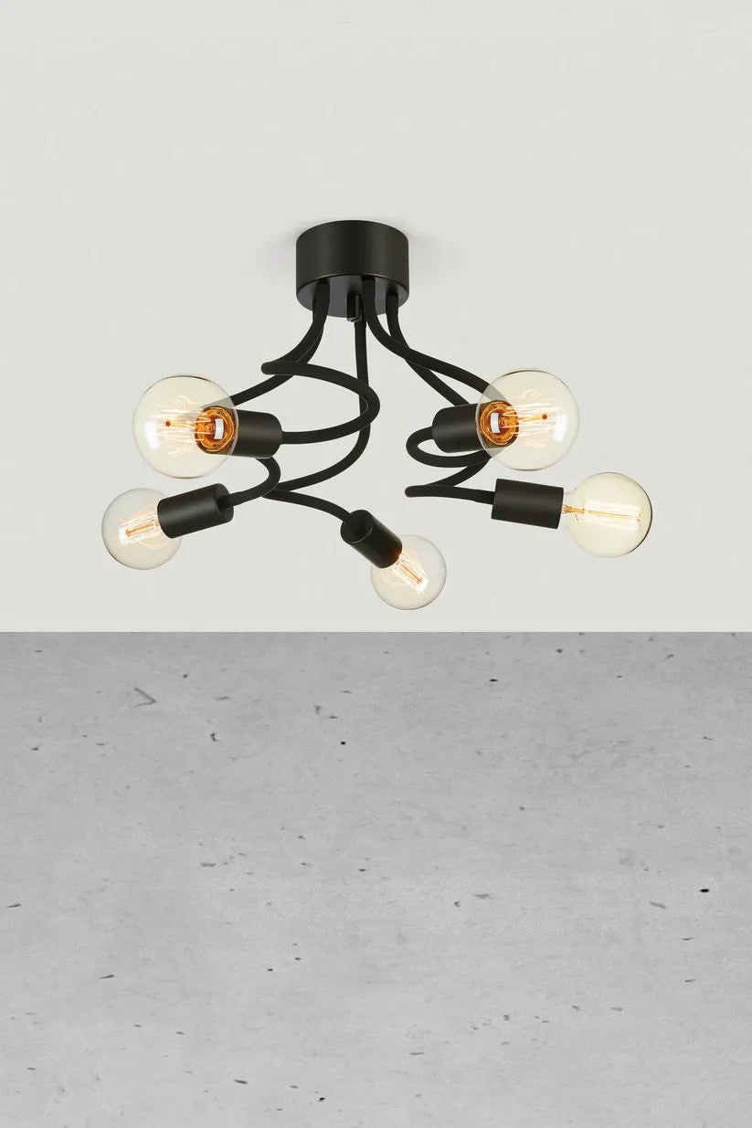 Markslöjd Medusa Loftslampe 5L Sort billede 3