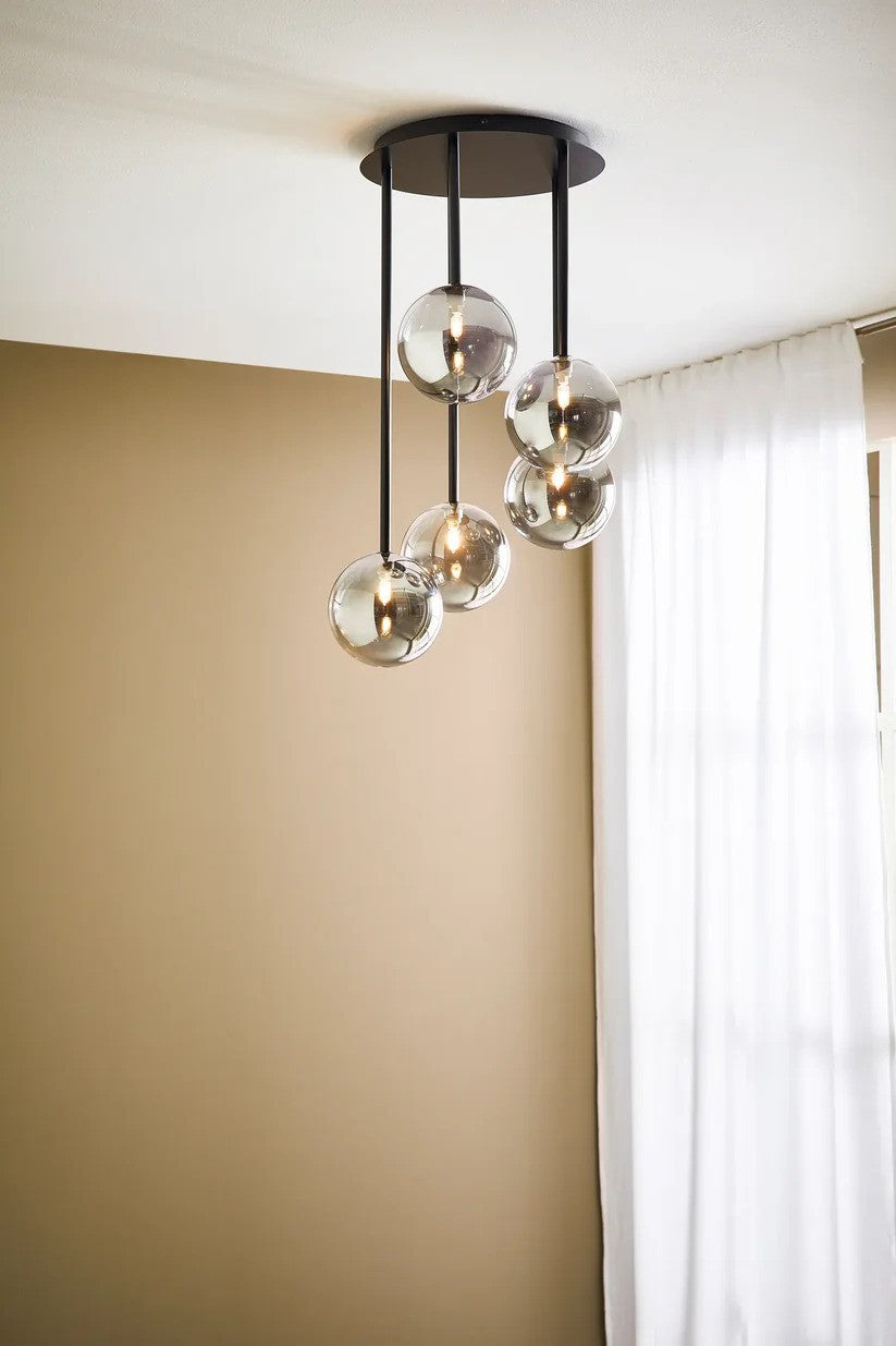 Markslöjd Universe Loftslampe 5L Sort/Røg billede 3