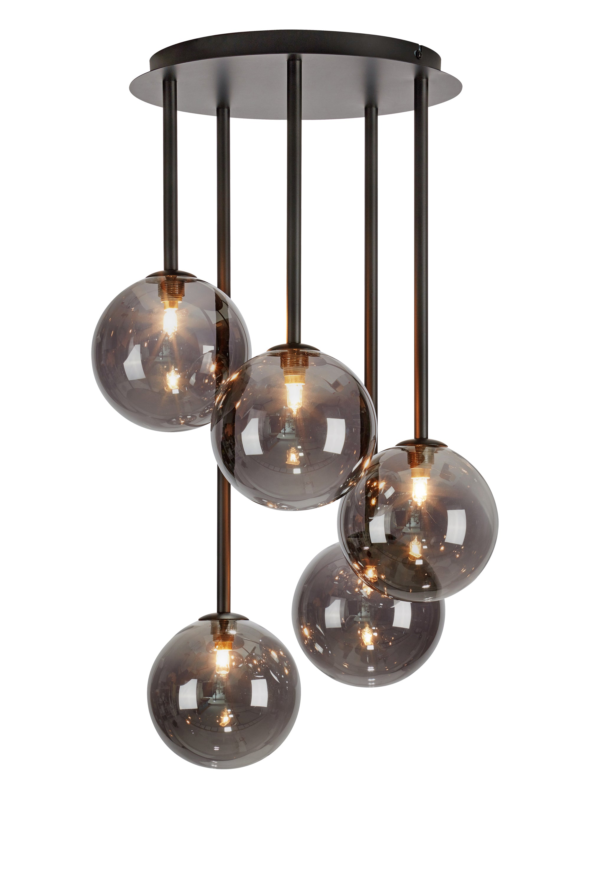 Markslöjd Universe Loftslampe 5L Sort/Røg billede 1