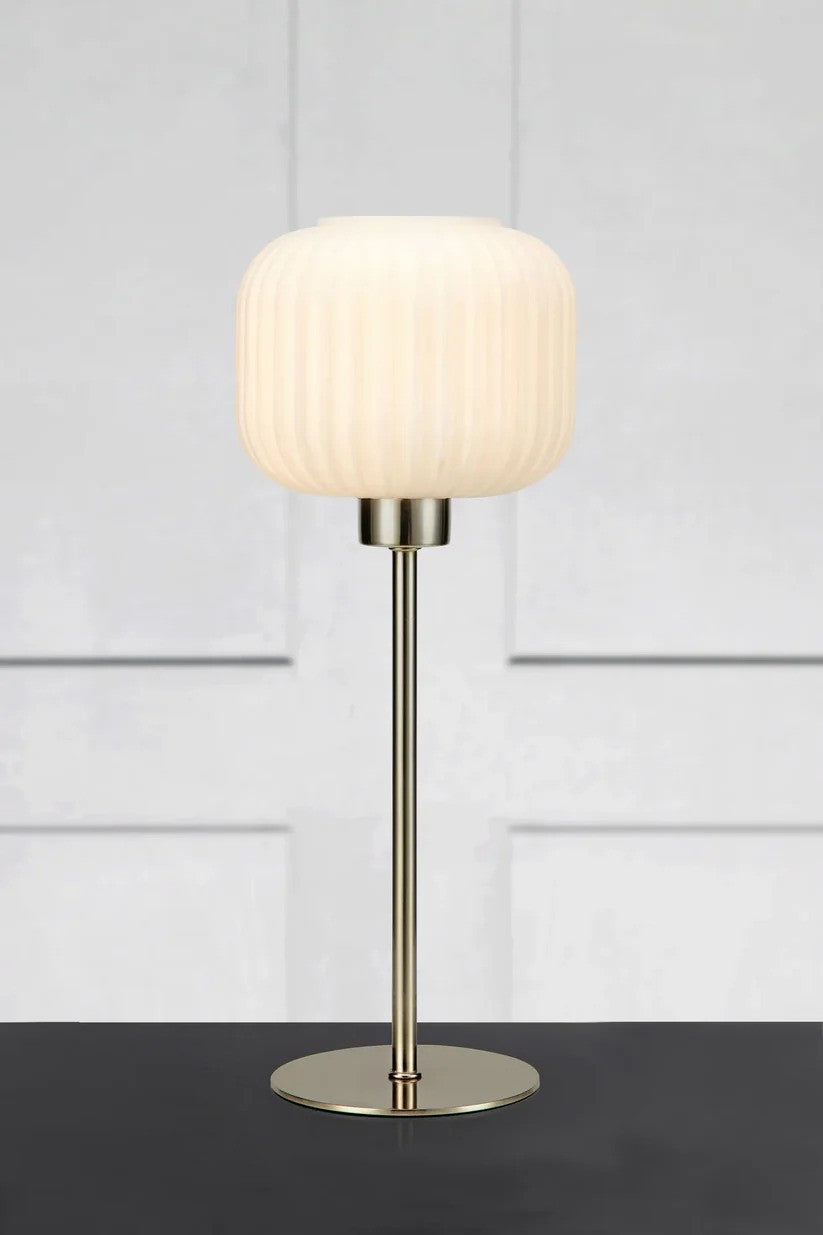 Markslöjd Sober Bordlampe Stål/Hvid billede 2