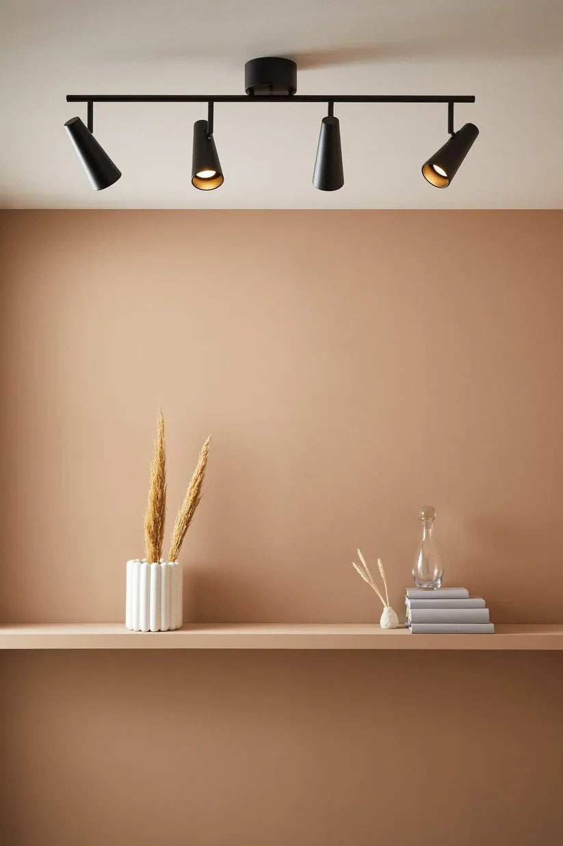 Markslöjd Crest Loftslampe 4L Sort billede 3