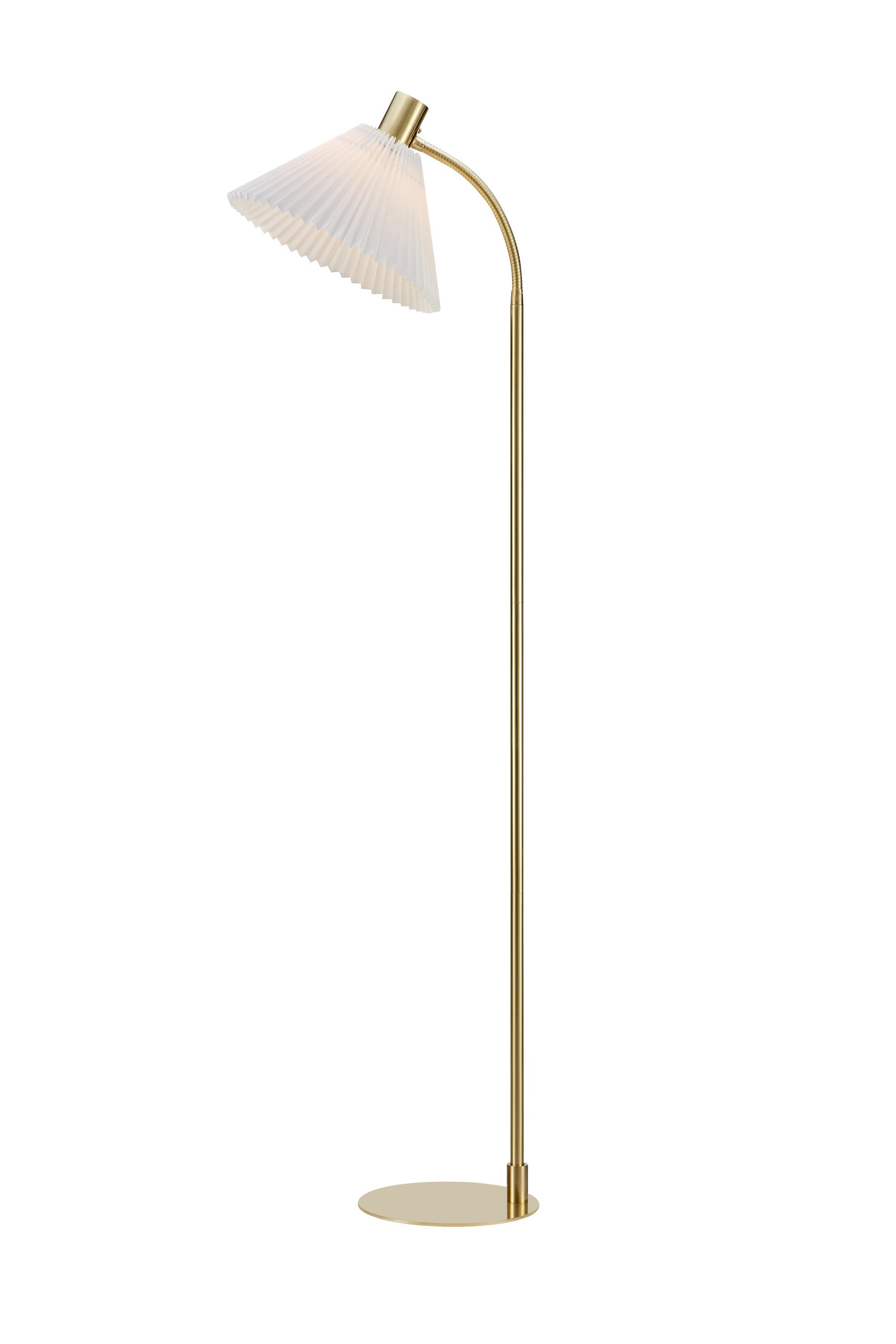 Markslöjd Mira Gulvlampe Messing/Hvid billede 2