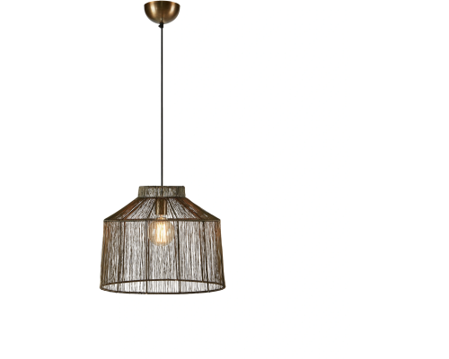 Markslöjd Capanna antique brass pendel billede 1