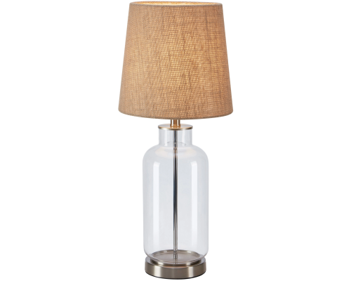 Markslöjd Costero steel/clear natural bordlampe billede 1