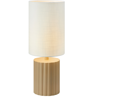 Markslöjd Can white/beige bordlampe billede 1