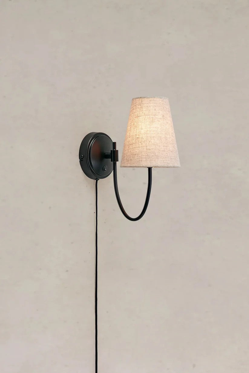 Markslöjd Amar Væglampe Beige/Sort billede 4