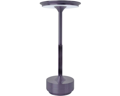 Armaturhantverk Svampen grå portable bordlampe billede 1