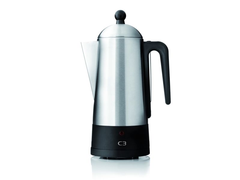 C3 Design Eco - electric percolator - black/brushed stainless steel billede 4
