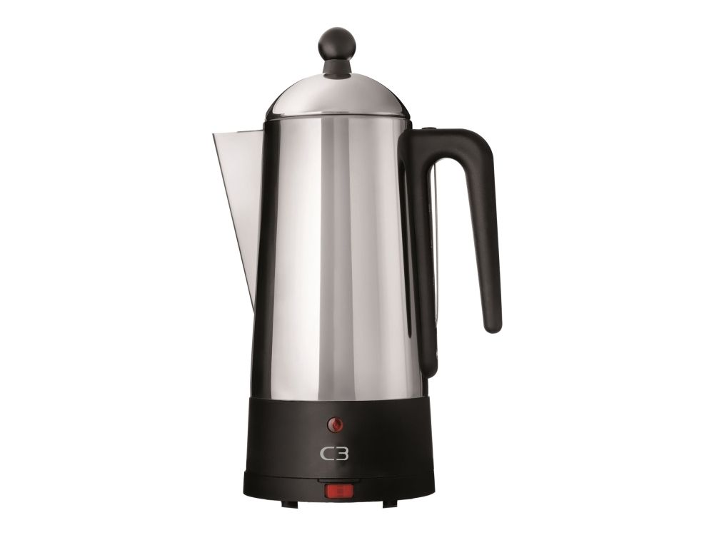 C3 Design Eco - electric percolator - black/brushed stainless steel billede 1