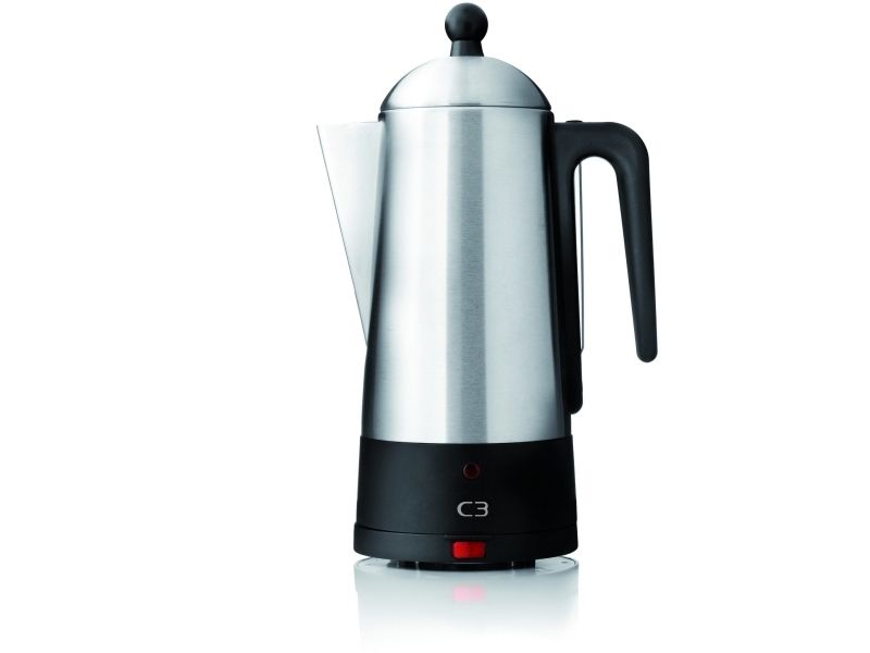 C3 Design Eco - electric percolator - black/brushed stainless steel billede 2