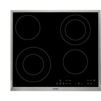 AEG-Electrolux HK634021XB - Keramisk kogeplade - 4 plader - Niche - bredde: 56 cm - dybde: 49 cm - med rustfrit stål-pynt billede 4
