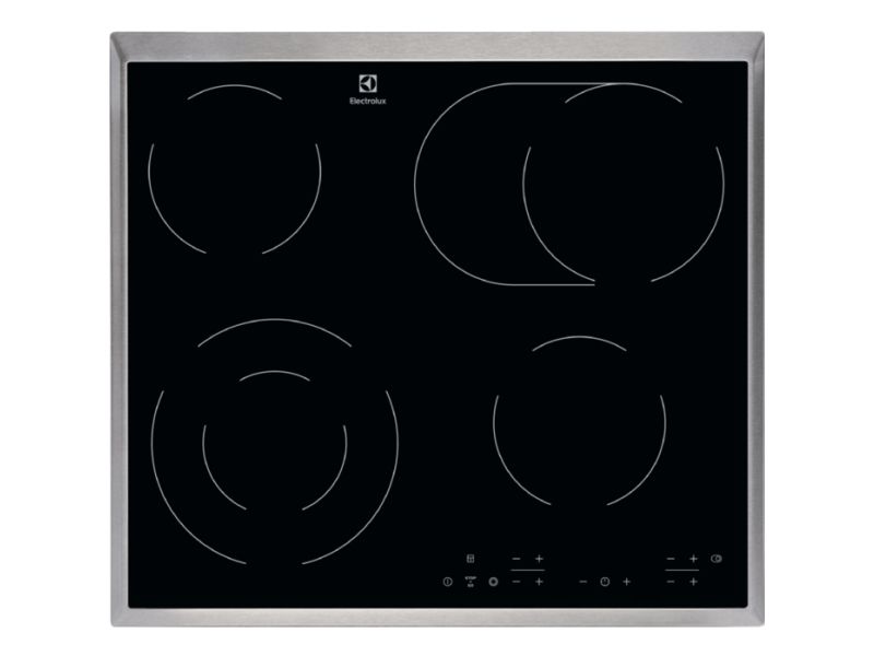Electrolux EHF6346XOK, Sort, Indbygget, Keramisk, Keramisk, 4 zone(s), 4 zone(s) billede 1