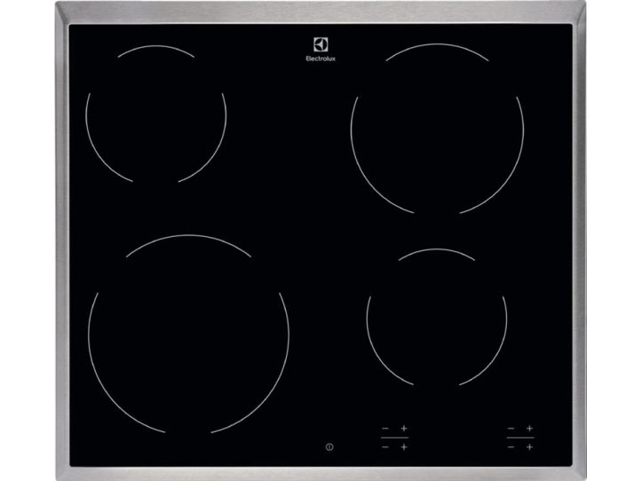 Electrolux EHF6240XXK, Sort, Indbygget, 57.6 cm, Keramisk, Keramisk, 4 zone(s)
