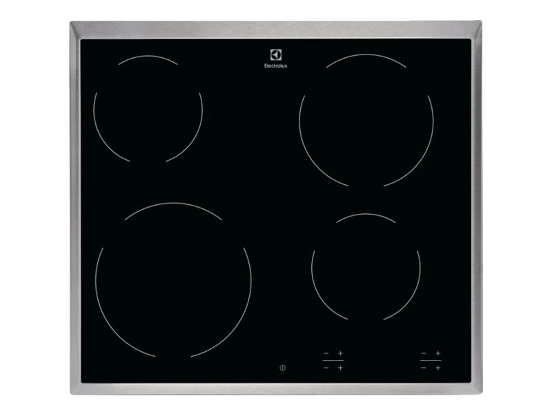 Electrolux EHF6240XXK, Sort, Indbygget, 57.6 cm, Keramisk, Keramisk, 4 zone(s)