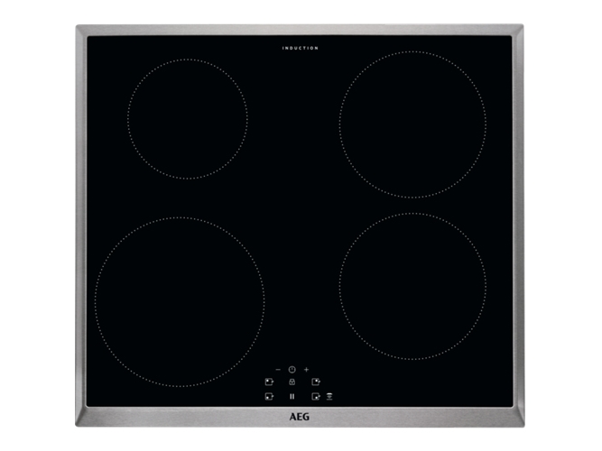 AEG IEB64000XB, Sort, Indbygget, 60 cm, Zone induktionskogeplade, Glas, 4 zone(s)